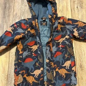 Dinosaur Print Winter Jacket